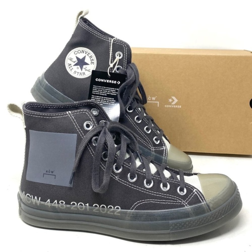Converse Chuck 70 For Women Shoe High Top Sneakers Skate Gray Canvas A02277C